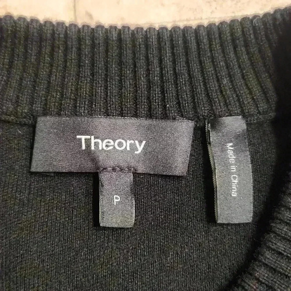 Theory Wool Blend Lace Up Sweater Dress - Picture 6 of 8